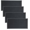 SAG Bar Mat, Black | Shape-retaining, Flat-packed (30cm X 15cm) (Set of 4)