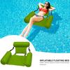 Foldable Floating Water Hammock Float Lounger Inflatable Pool Mat Floating Recliner Bed Swimming Air Mattress Pool Accessories