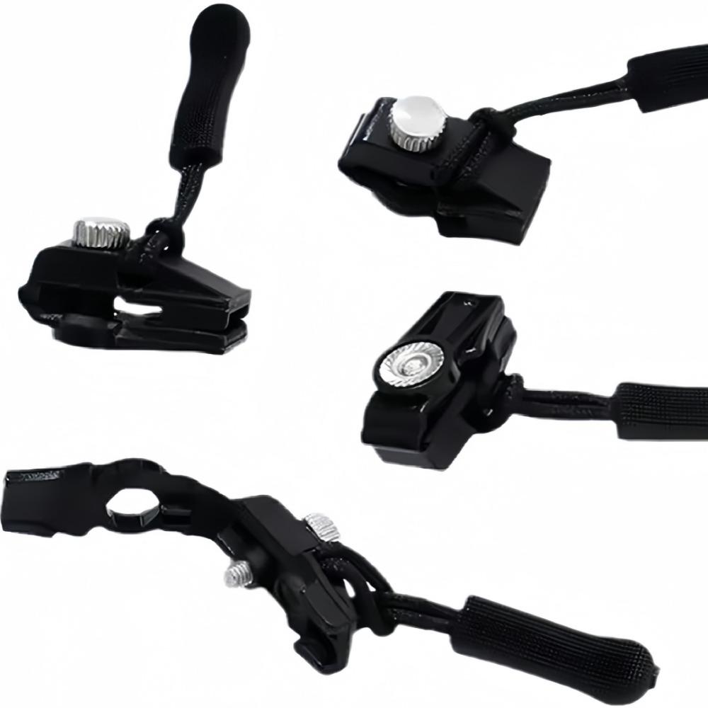 6/3 Stück Universeller Reißverschluss-Schieber Schnellinstallation Abnehmbarer Reißverschlusskopf für Jacken Gepäcktaschen Ersatz Schieberverschluss Reparatur