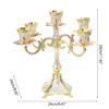 Elegant European Metal Candle Holder for Festival Occasion Night Decorations