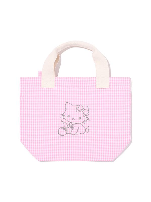 Kirsh X Charmy Kitty Check Shoulder Bag [Light Pink]