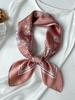 Women's Silk Scarf Hijabs Luxury Brand Summer Headscarf Hijabs Bandana Shawl Handerchief Hair Cheveux Hair Accessories 70*70cm