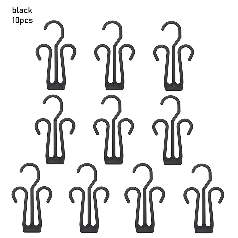 Portable 10 Pcs Durable Hanger Slipper Plastic Shoes Drying Hooks Shelf Hanger