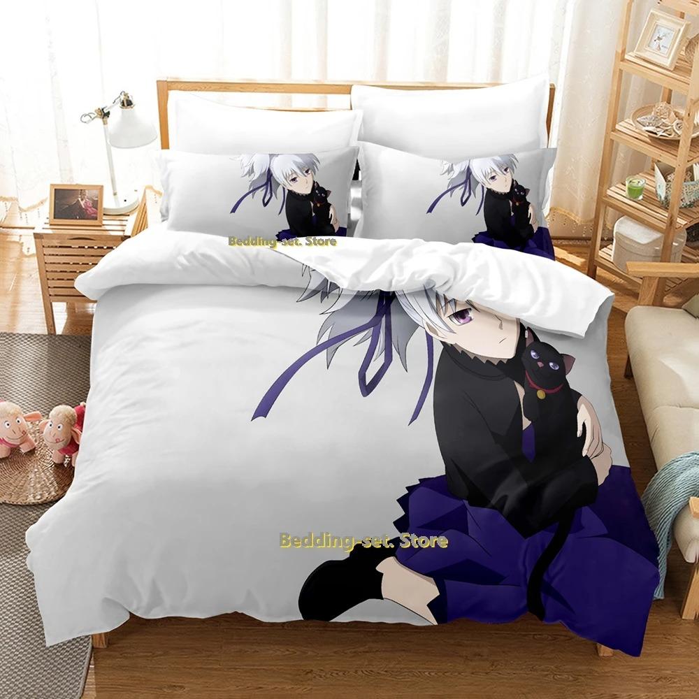 Comfortable Anime Print Bedding Set With Duvet Cover And Pillowcases Single Twin Full Queen King Sizes For Adults And Kids