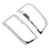 2pcs Headlight Cover ABS Chrome Plated Protective Frame Replacement for HIACE 2005‑2010