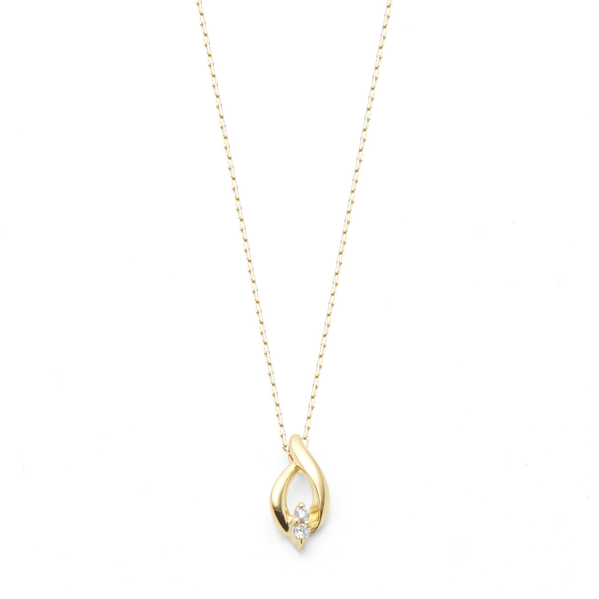 

[ESTELLE] ESTELLE [Official] [WEB Exclusive] Women s Necklace K10 Yellow Gold Diamond Teardrop Motif 0442-1368-0020-0000