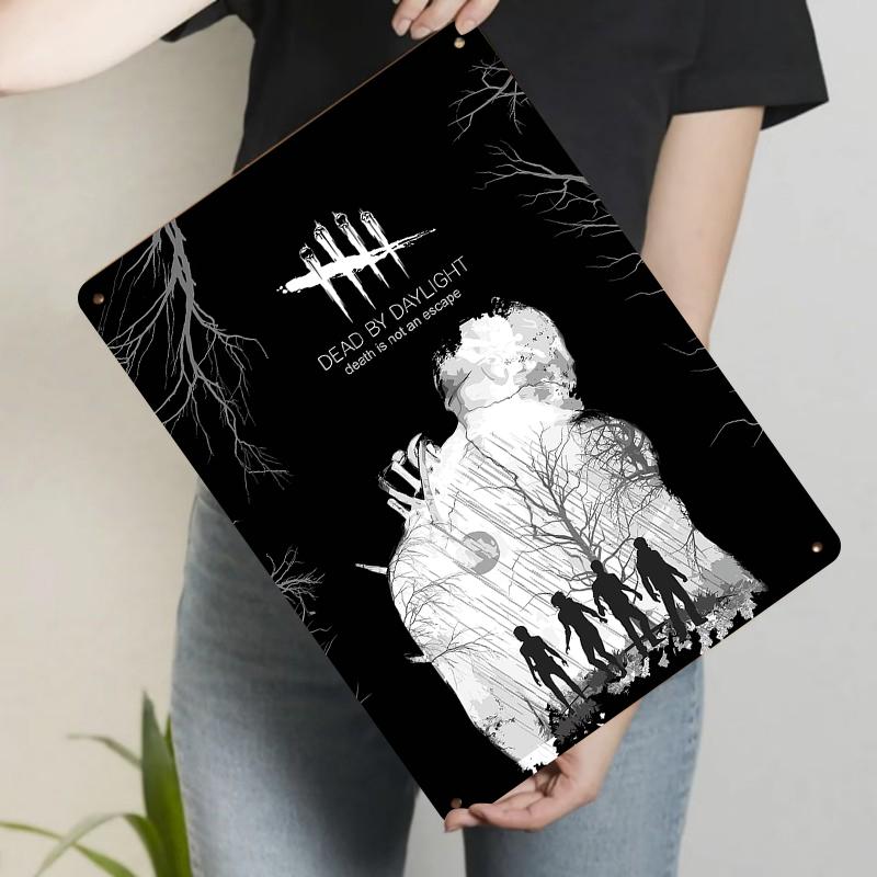 

Dead by Daylight Horror Game Art Metal Wall Decor for Home Bar Pub Man Cave Decoration 20x30cm（7.8x11.8inch）