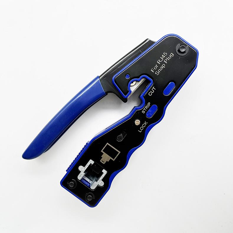 Professional Multifunctional Network Cable Pliers with 8P Crystal Head Crimping, Wire Stripper, and Cutter