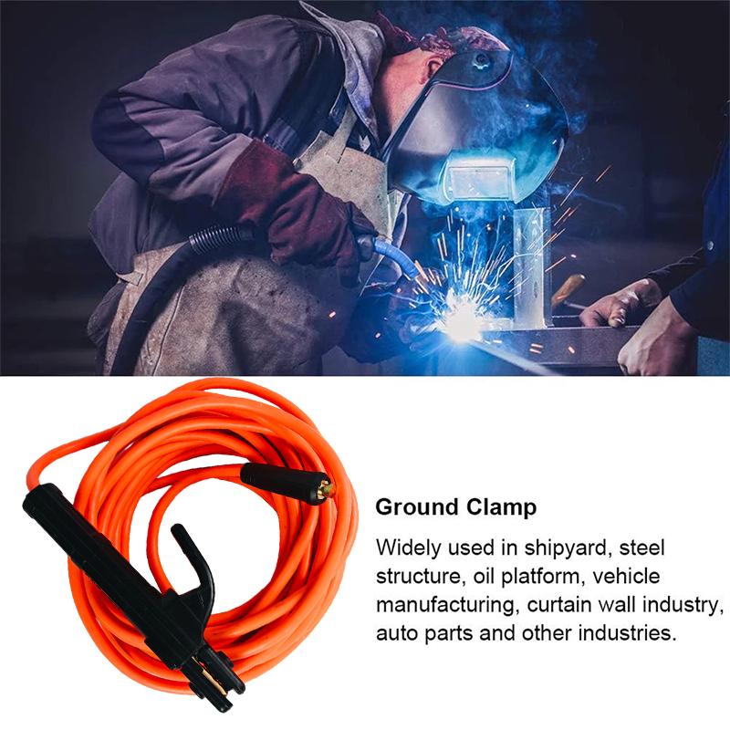 300Cm-10M Sveisekabel 300A Sveisekabel 10 Meter Kraftig Strøm Sveiseverktøy Elektrodeholder Messing Jern Sveis