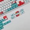 Coral Sea Keycaps Full Set 128 for Key Keycap PBT Sublimation DA Height for Mechanical Keyboard for MX H Keys S