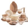 Hecai Maillard Cream Style 18-Piece Ceramic Dinnerware Set