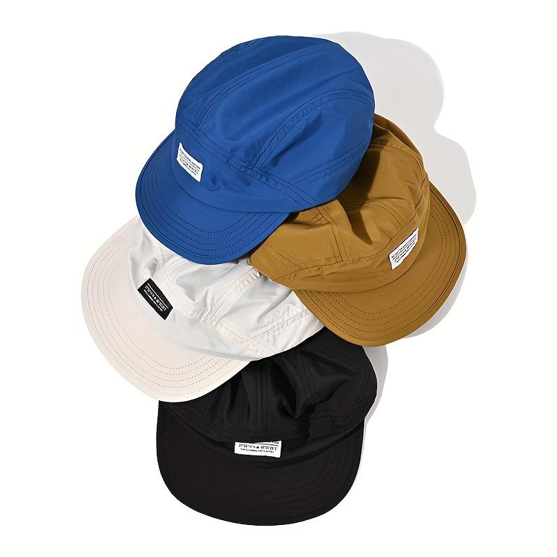 American Retro Soft Top 5-Panel Baseball Cap - Summer Sun Protection Duck Tongue Hat, Multi-Color Optional Casual Sunshade Cap