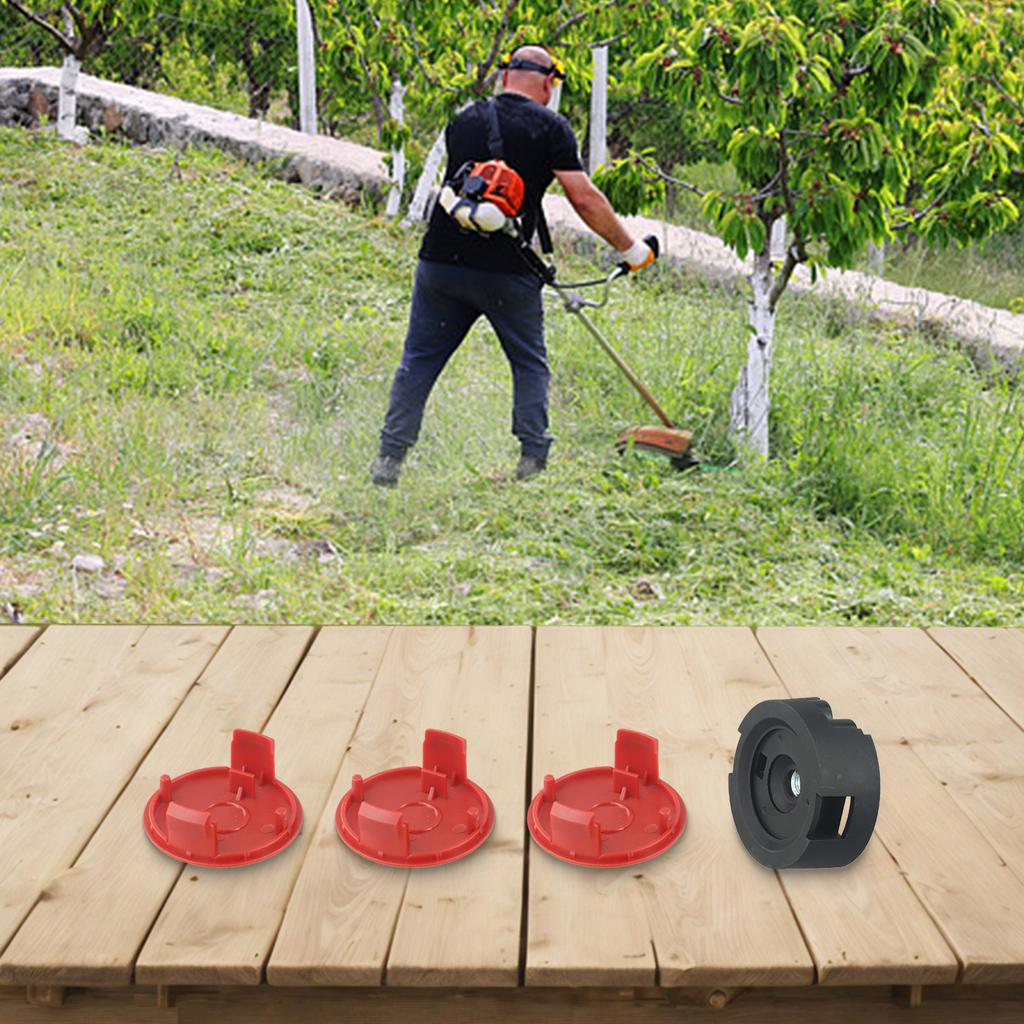 Lawn Care Garden Maintenance Lawn Mower Accessories Red Lid Wear-resistant Convenient Installation Easy To Use