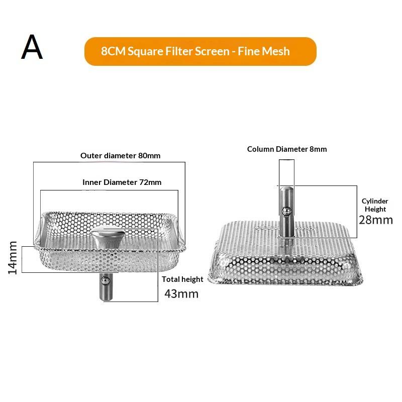 

Sink Drain Strainer Stopper Stainless Steel Kitchen Sink Plug Filter Stopper Anti Clogging Odor Bathroom Accessories A