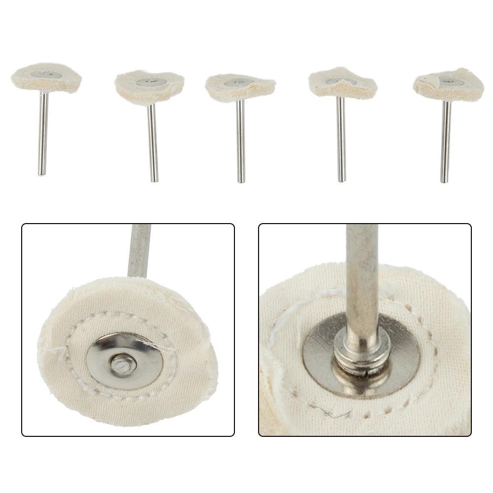 25mm Polishing Wheel 5pcs Polishing Cloth Wheel Silver