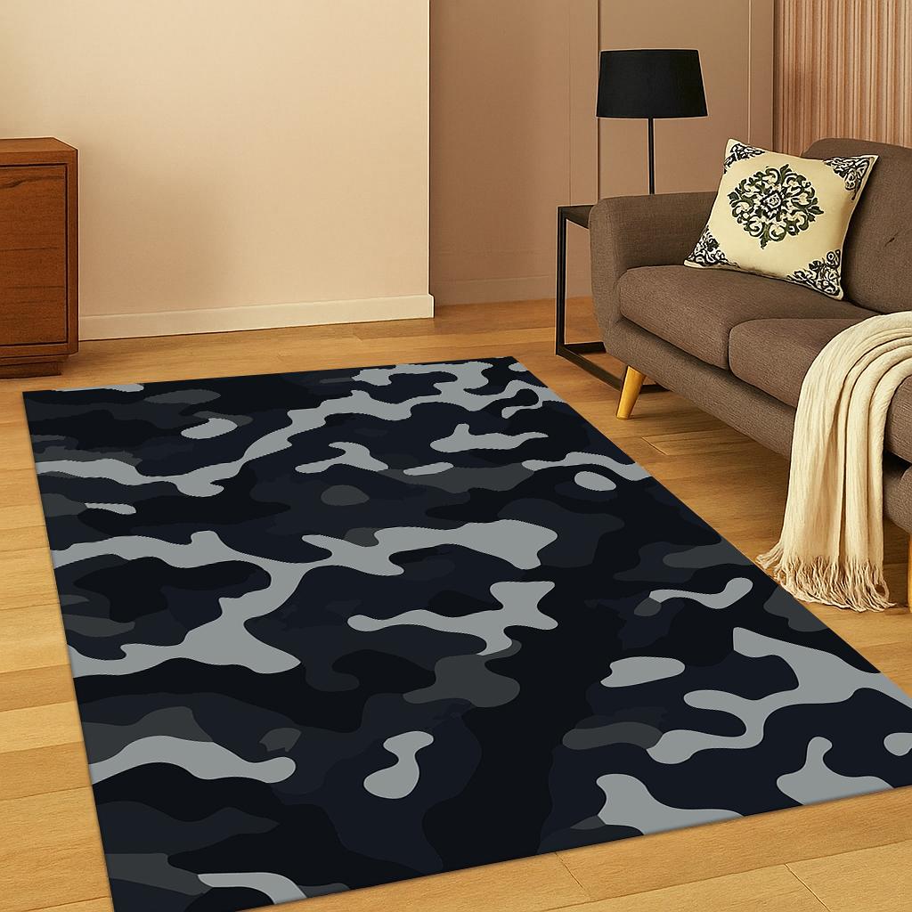 Military Colorful Camouflage Carpet Rug for Home Bedroom Living Room Sofa Doormat Kitchen Decor,Kid Play Non-slip Area Rug