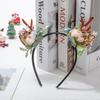 Christmas Reindeer Antlers Women Headband - Deer Xmas Hairband Antlers Hair Hoop with Ears for Ladies and Girls Christmas Thanksgiving Holiday Headwea