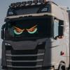 Truck Eye Light RGB Dynamic Demon Eye Decorative Light Led Display Decor Pixel Panel Windshield USB 5V Multi-Mode Lamp For Car SUV