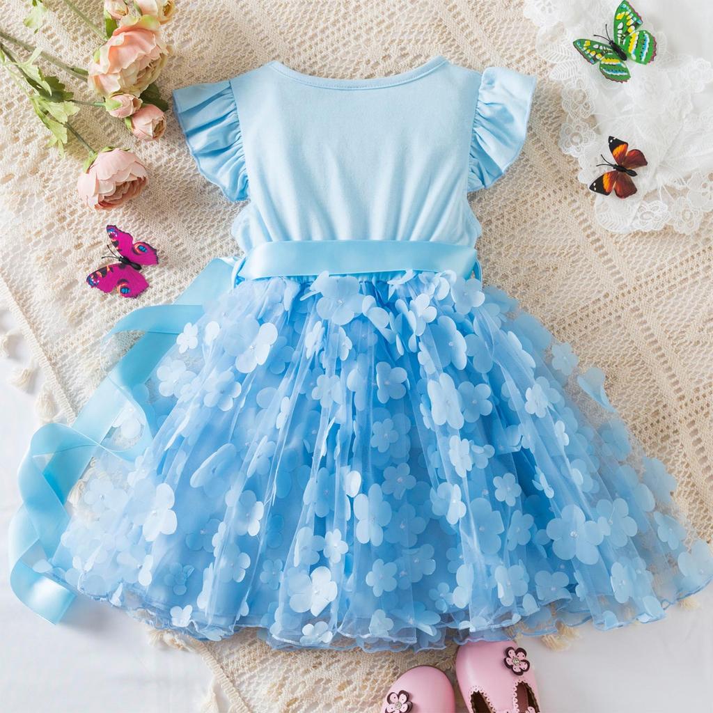 Girls Fashion Princess Dress Mesh Birthday Weekend Dresses Dresses