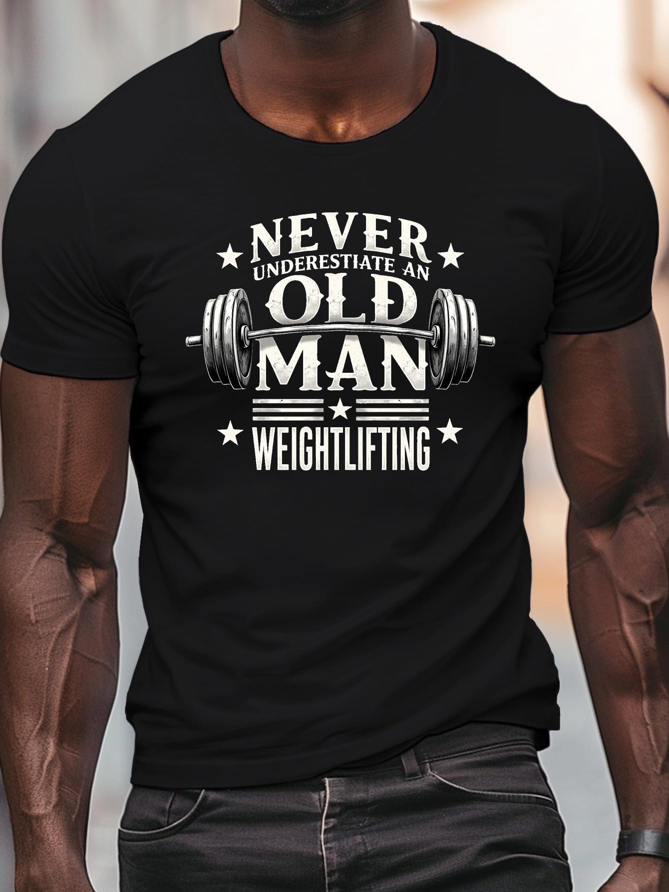 

Barbell Cotton TShirt Graphic Workout Casual Activewear Fitness Muscle Black - Men s Summer Cotton Graphic Tee S разноцветный