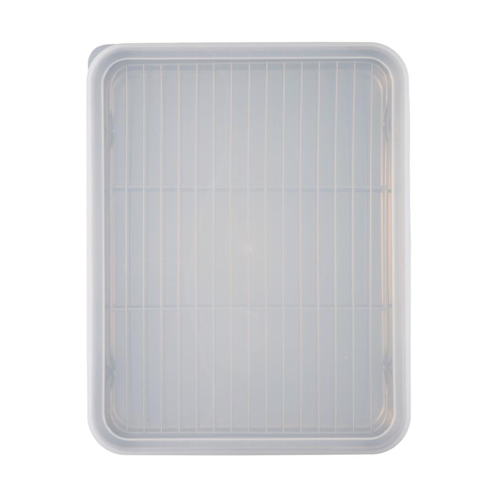Stainless Steel Bakeware Baking Pan Rack Pans Refrigerator Food Container Crisper With Cover For Kitchen Food Vegetable Storage