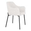 Chaise de salle à manger - EBUY24 - Melilla - blanc - acier - Lot de 2 - Assise 47 cm