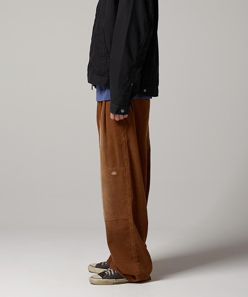 Dickies Washed Wide Double-Knee Corduroy Pants Camel