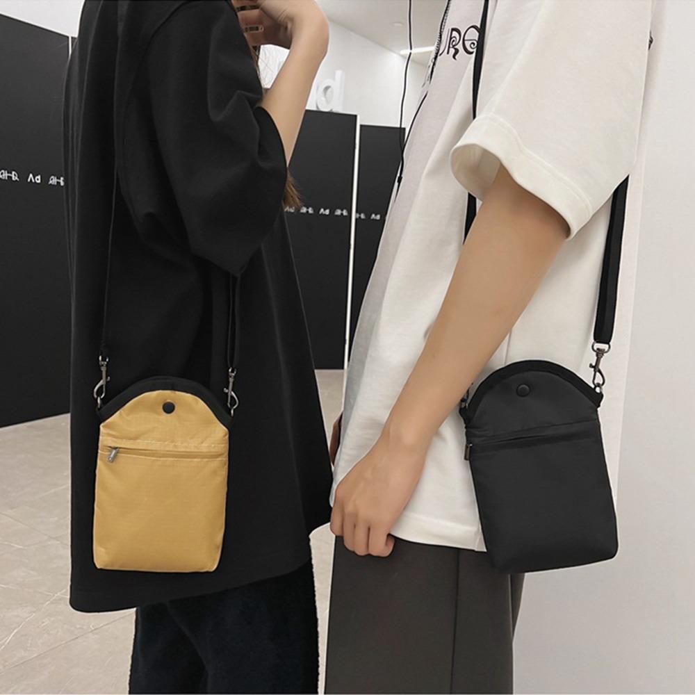 Casual Mini Square Bag Large Capacity Mobile Phone Bag Storage Purse Nylon Crossbody Bag  Outdoor