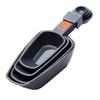 4pcs Double Ended Measuring Cups Spoons Set with Scale Coffee Measuring Spoons  Cooking
