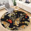 1pc Tiger Floral Pattern Office Round Rug, Non-slip, Soft and Durable Office Rug for Interior Decoration, Perfect for Office, Beautiful Decoration yy2