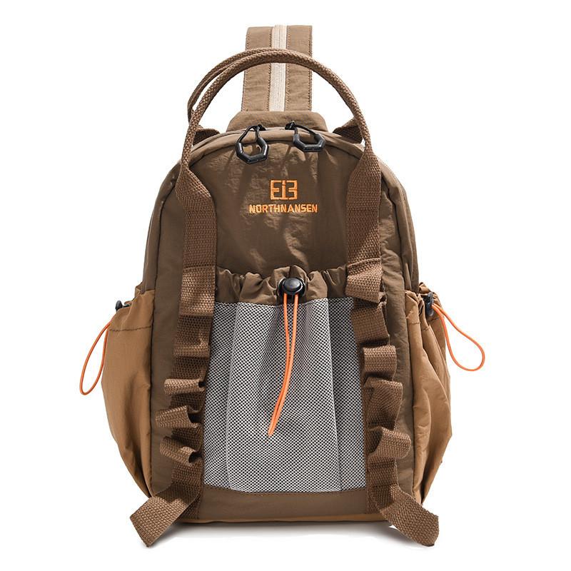 

Letter Backpack Adjustable To Chest Bag Partitioned Storage Capacit Large