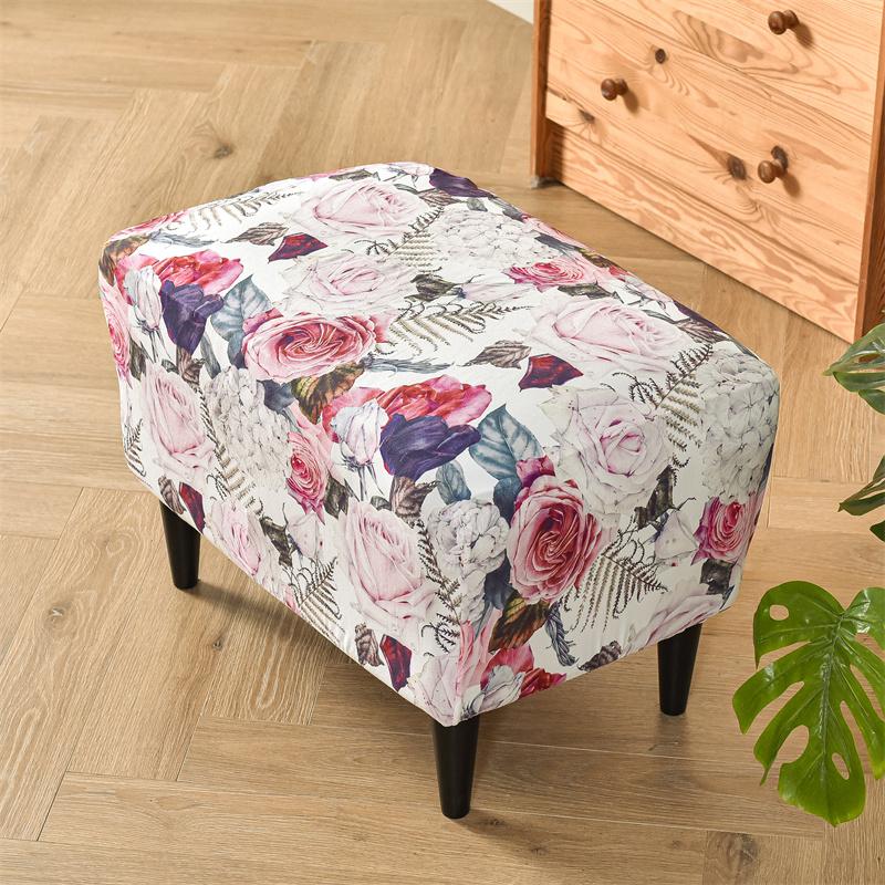 

Pastoral Style Wingback Chair Covers Dust-Proof Armchair Slipcovers Wing Chair Cover With Seat Cushion Case For Living Room