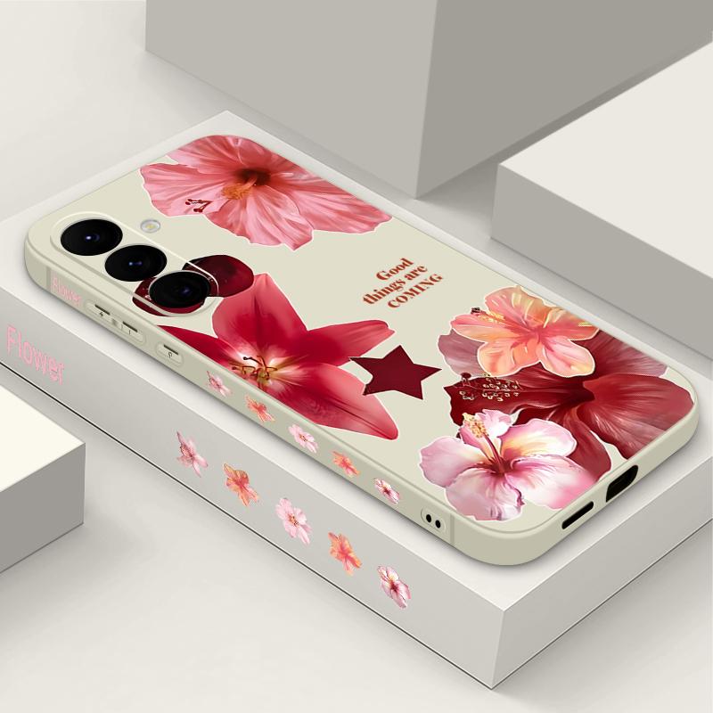 

Realistic Lily Flower Phone Case For Samsung Galaxy A56 A17 A26 A16 A36 A55 A54 A53 A15 S24 S25 FE S25 S22 S23 Ultra Plus Lanyard Soft Cover Samsung Galaxy A52 / A52S