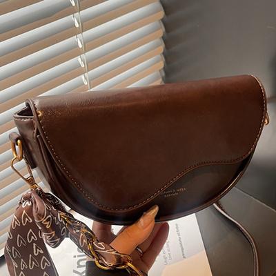 Commuter Temperament Bag Women's Messenger Bag 2025 Autumn New Bag Simple Shoulder Bag Women's Bag Saddle Bag Underarm Bag