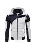 Herren Color Block Patchwork Kapuzenjacke - Doppellagiger Reißverschluss-Strickjacke für Frühling & Herbst