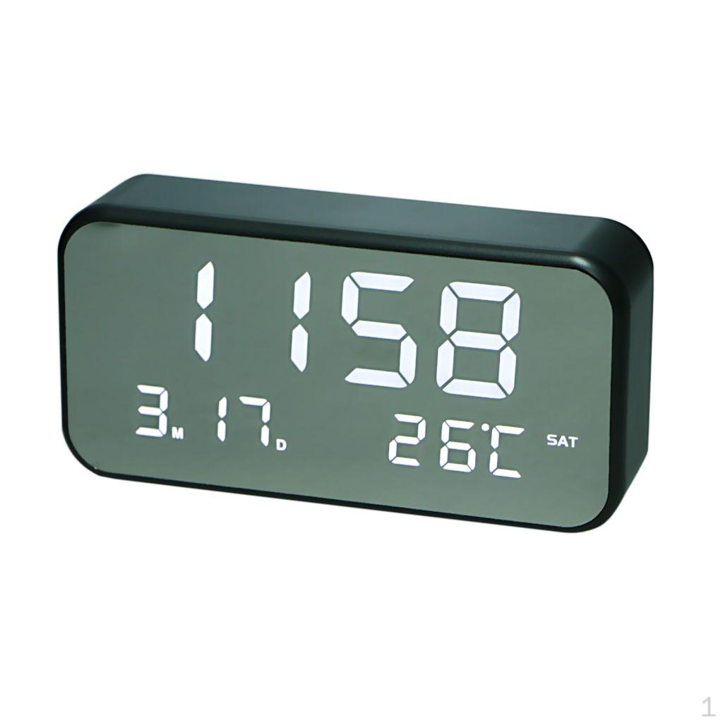 Digital - Alimentado por Tomada, Simples Sem Frescuras, Luz Noturna Grande, Alarme, Soneca