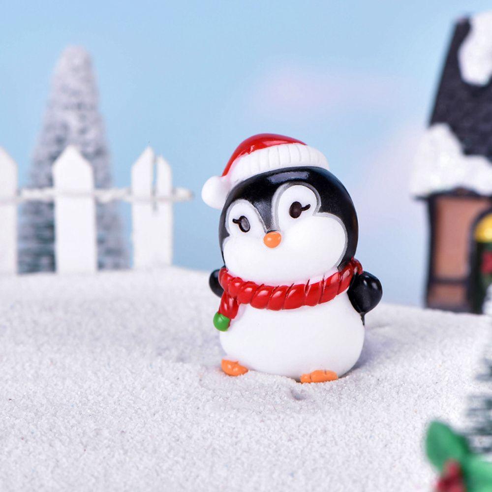 Ornament Micro Landscape Penguin Figurine Home Decor Miniature Animal Christmas