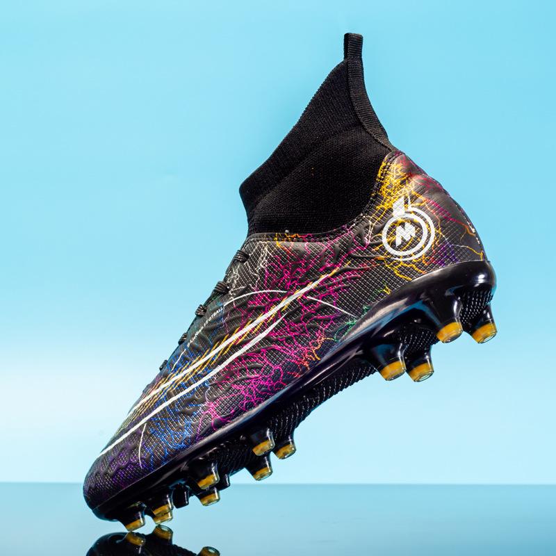 High-top football shoes TF broken nails AG long nails children primary school children adult competition training shoes