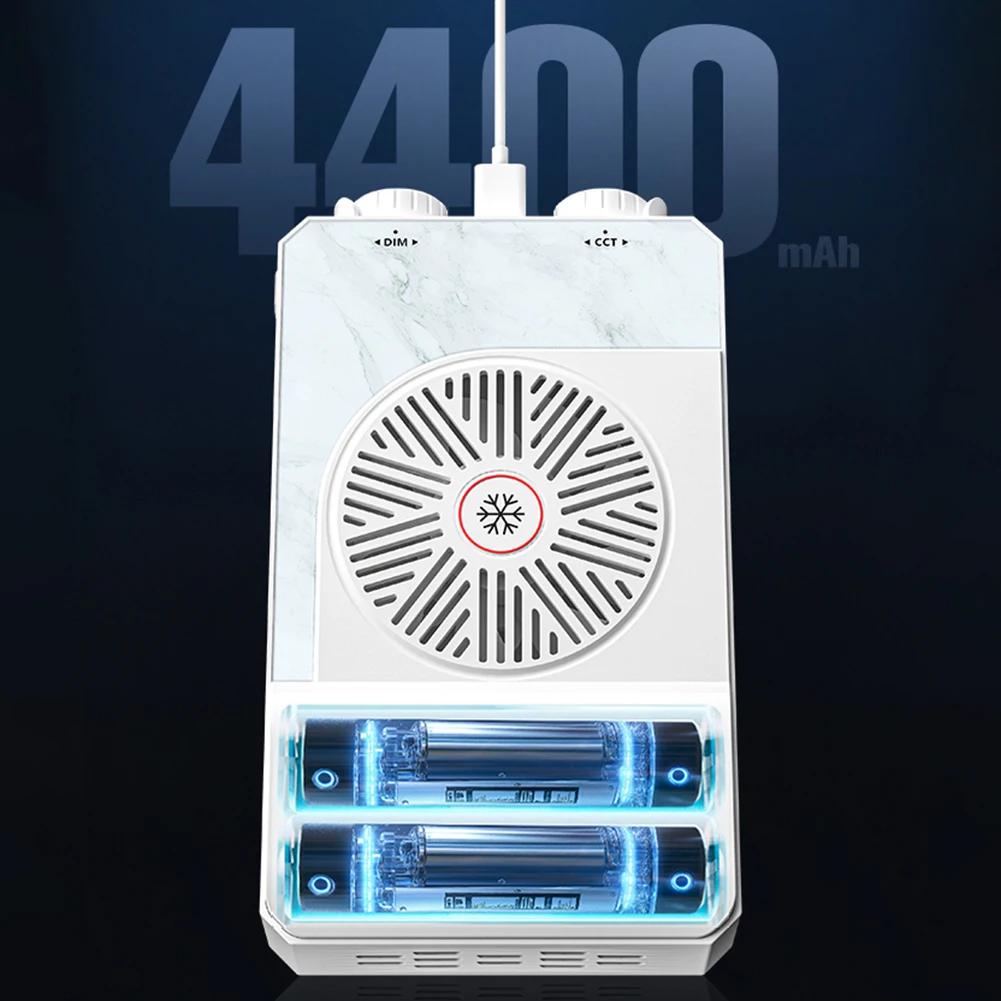 40W LED-Kamera-Licht 2800K-9000K Handheld-Aufhelllicht 4400mAh Wiederaufladbare Fotografie-Beleuchtung für die Fotografie