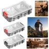 Fishing Tackle Box Expandable Fishing Tackle Box Fishing Hardware Toolbox Waterproof Tool Box Clear Top Fishing Lure Storage Box