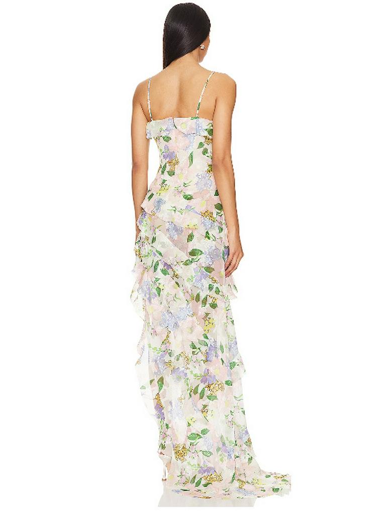 2025 Spring/Summer Off-Shoulder Organza Fairy Evening Dress