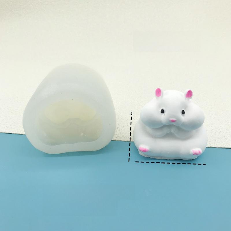 Adorable Pet Hamster Silicone Baking Mold Cartoon Mousse Cake Jelly Dert Bowl Household Baking Tools Food Ade Silicone