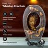 Buddha Idol Water Fountain for Home Decor LED Lights | Waterfall Fountains for Living Room, Garden, Office, Reception,Tabletop |