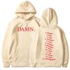 Damn Rapper Kendrick Lamar Hoodie Pglang Mr Morale & The Big Steppers Album Tracklist Sweatshirt Unisex Women's Hip Hop Pullover