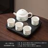 National trend portable landscape travel kung fu tea set tea tray teapot 24 teacup ceramic set camping