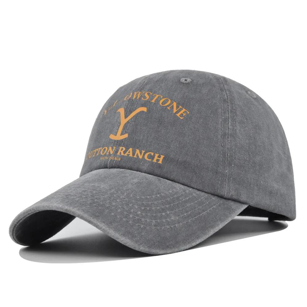 Cappellino da baseball retro stampato YELLOWSTONE per Unisex e Donne, moda casual quotidiana attrezzatura da viaggio Unisext