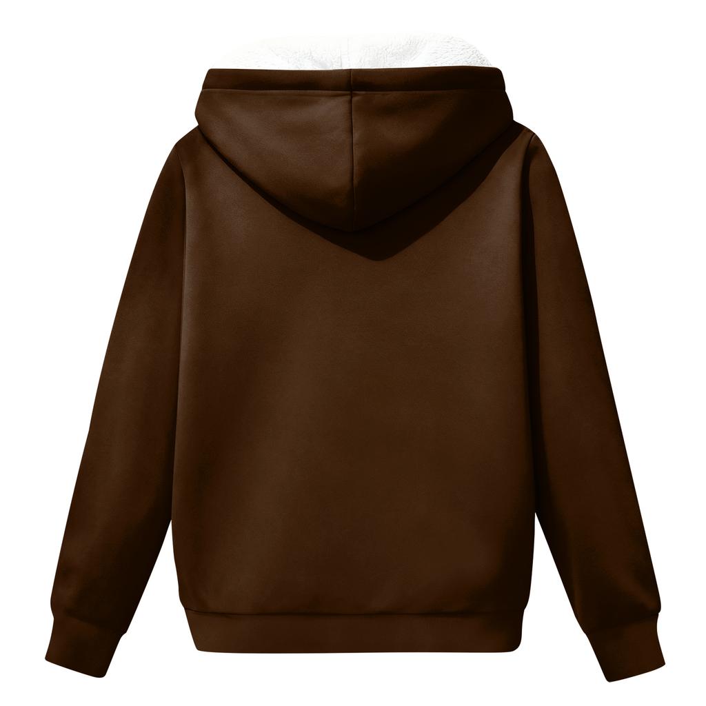 Men's Hooded Fleece-Lined Thick Warm Sweatshirt