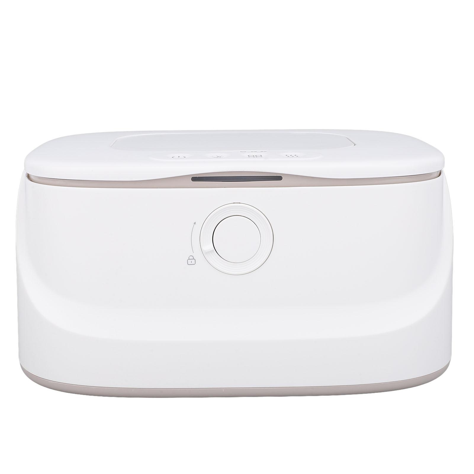 

Подогреватель влажных салфеток для младенцев с регулируемой температурой, большой емкостью, диспенсер для подогрева влажных салфеток с ночником белый