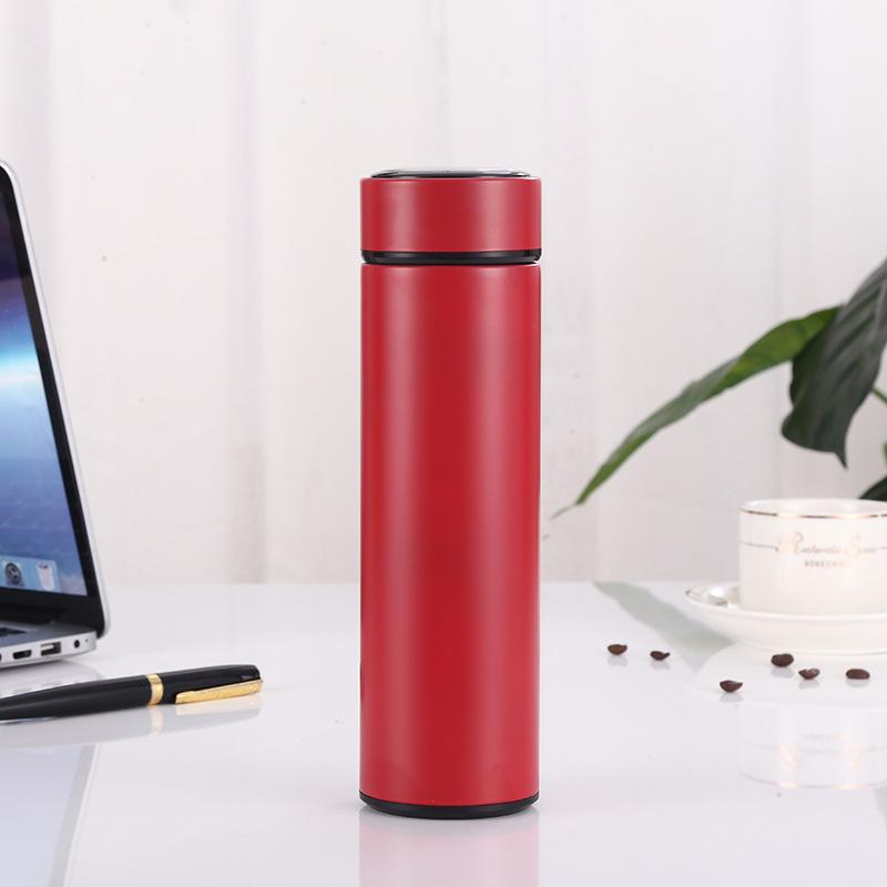 Intelligent Temperature Display Thermos Cup 304 Stainless Steel Car Portable Straight Body Cup Office Business Water Cup Gift Cup