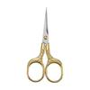 Compact Stainless Steel Scissors for Office, Craft, and Home Use - Plum Blossom Design